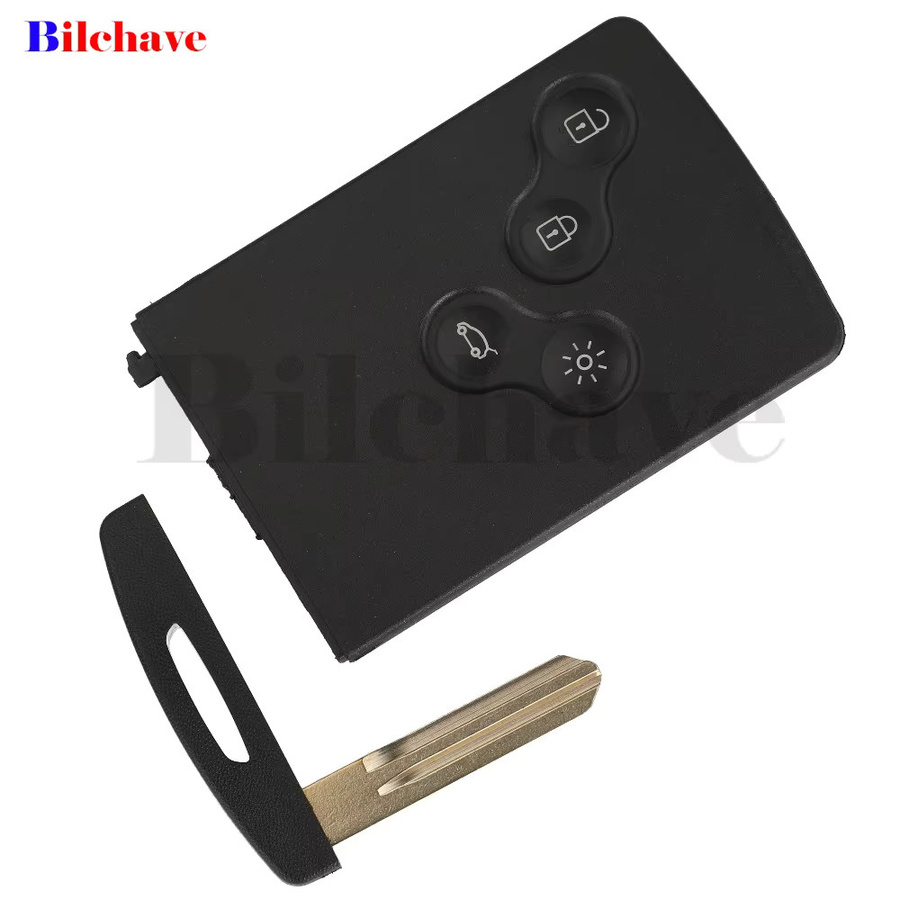Jingyuqin Auto Fernbedienung Schlüssel für Renault Koleos 2008-2016, 433 MHz, 4 Tasten, Schwarz - Bild 3