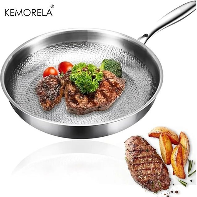 KEMORELA Bratpfanne aus Titan in Silber mit Antihaftbeschichtung und kratzfester Oberfläche - Bild 1