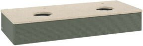 V&B Waschtischunterschrank Antao mit Frontstruktur, wandhängend, lackiert, B/T/H: 120 x 50 x 19 cm - Bild 1