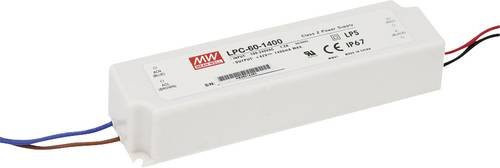 Mean Well LPC-60-1050 LED-Treiber Konstantstrom 50.4W 1.05A 9 - 48 V/DC weiß IP67 - Bild 1