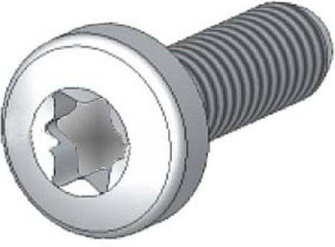 Siemens Torx-Schraube in Silber, Durchmesser: 6 mm - Bild 1