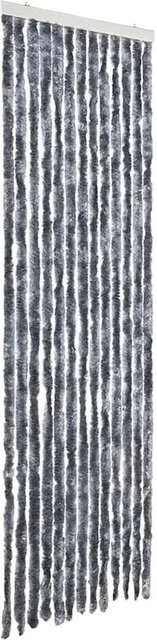 vidaXL Insektenschutz-Vorhang aus Chenille in Silber, B: 56 cm, H: 200 cm - Bild 1