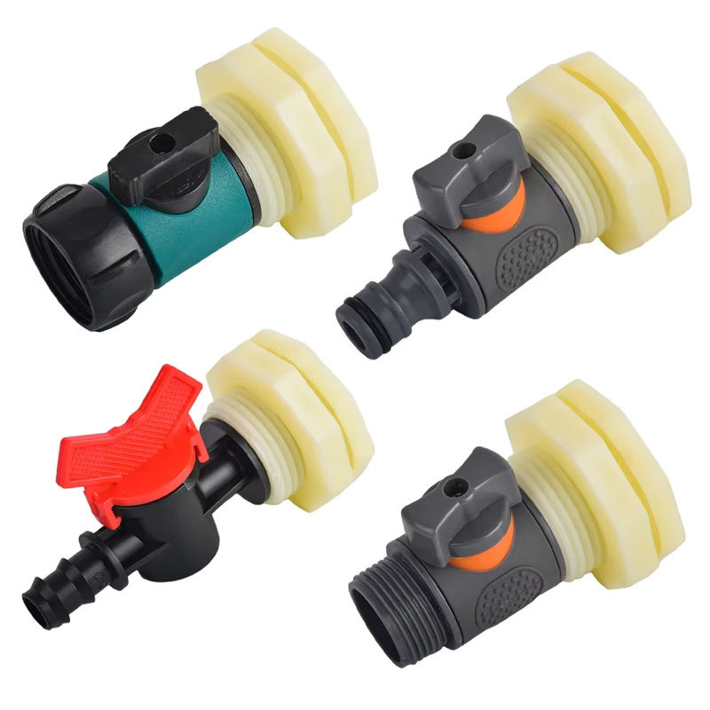 Schott Regenfass Fitting Kit aus PVC mit 3/4 Zoll Schlauchadapter und Hose Tail für Wassertanks und Pools - Bild 3