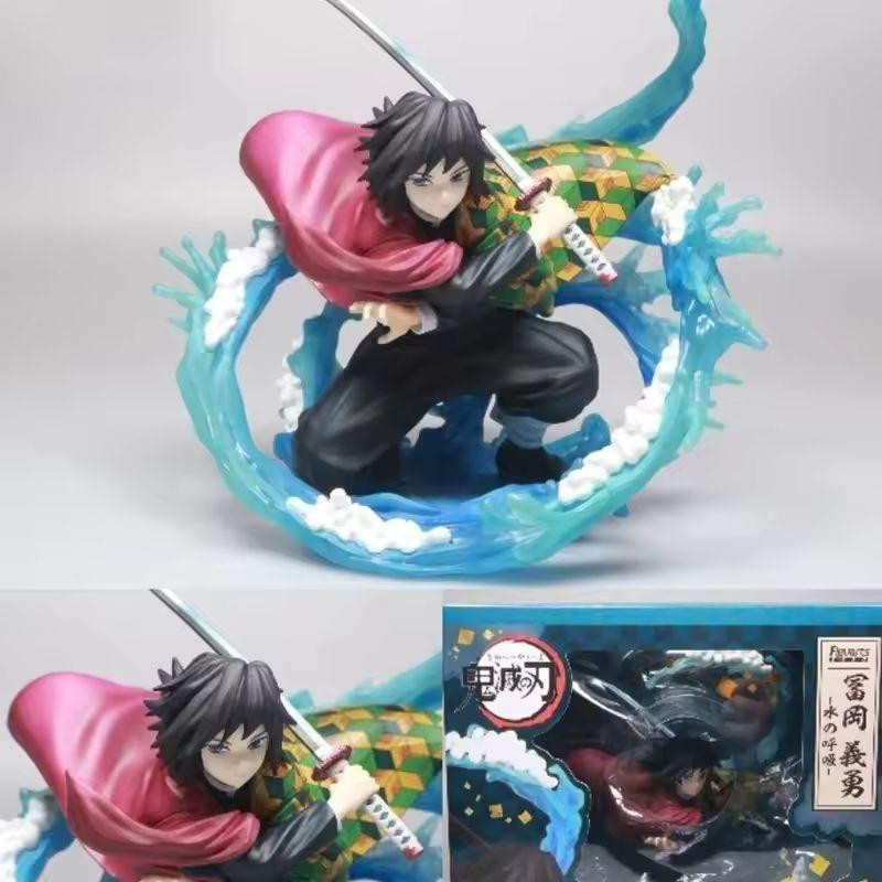Yiran toy 1 Demon Slayer Kimetsu No Yaiba Giyuu Tomioka Action Figur 17cm PVC - Bild 3