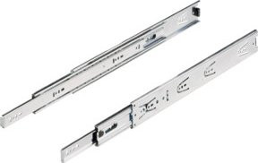 Hettich Kugelauszug KA 4932 aus Stahl in Blau/Silber, Länge: 450 mm, Einbaubreite: 12,7 mm - Bild 1