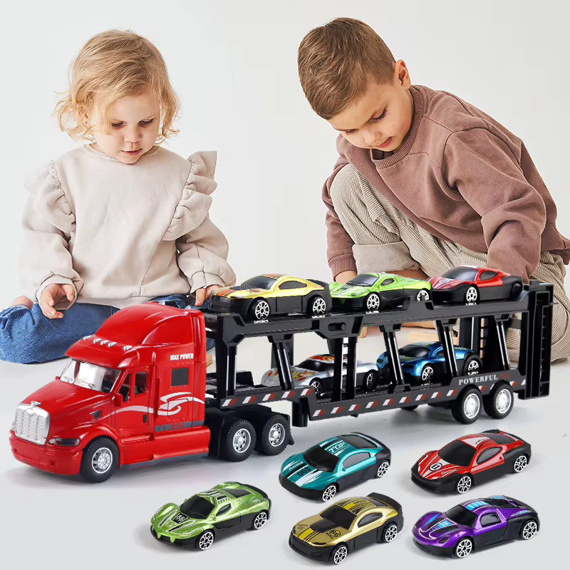 Legierungsspielzeugautos, LKW-Transportfahrzeuge, Metall, Set / Bundle - Bild 2