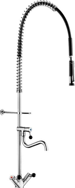 Delabie Geschirrspülbrause mit Mischer und Handbrause in Mattschwarz, Edelstahl, Modell 433010 - Bild 1