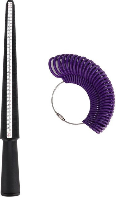 Ringmaß Kunststoff, Mandrel Stick, Fingermessgerät, Unisex, blue - Bild 1
