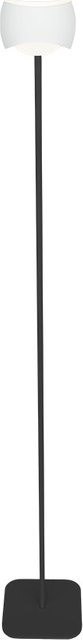 Oligo Curved LED-Stehleuchte in Schwarz und Weiß matt mit Fernbedienung und Dimmer - Bild 1