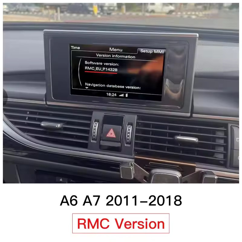 AUTOABC Kabelloses CarPlay und Android Auto Interface für Audi A6 A7 2012-2018 mit Mirror Link, AirPlay, Navigationsfunktionen und Rückfahrkamera, Schwarz - Bild 6