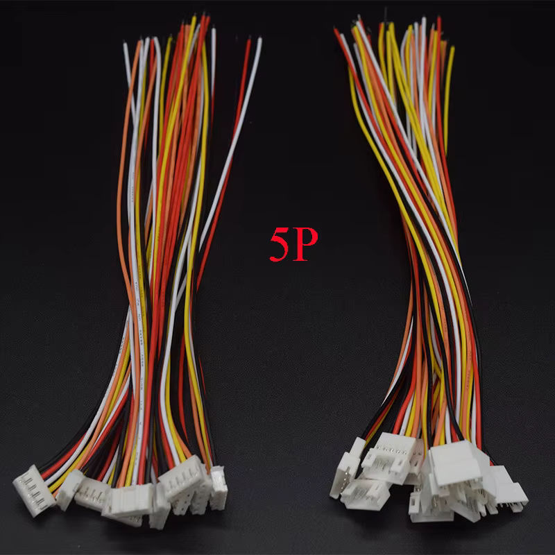 5 Paare Mini Micro JST PH Stecker Set mit Kabel, Männlich und Weiblich, 2.0mm Pitch, verschiedene Pin-Konfigurationen, Mehrfarbig - Bild 3
