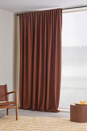Jotex SANDY Bouclé-Vorhang extra breit, beige/braun, Höhe: 260 cm - Bild 1