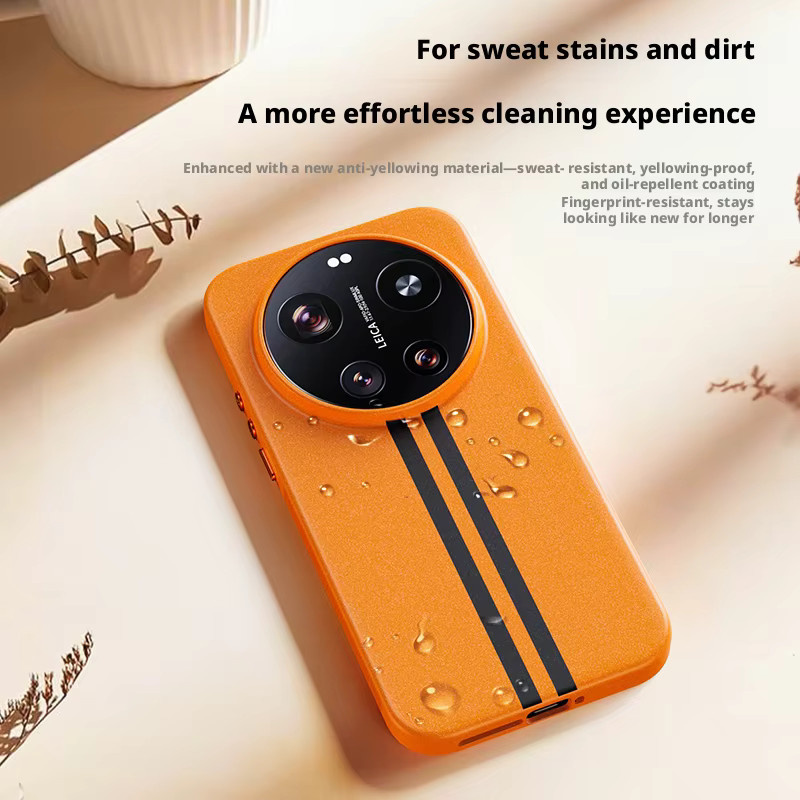 Xiaomi Schutzhülle für Mi 17 Ultra und Mi 17 Pro Max mit magnetischem MagSafe Design aus matter PC-Hülle in Grau und Orange - Bild 5