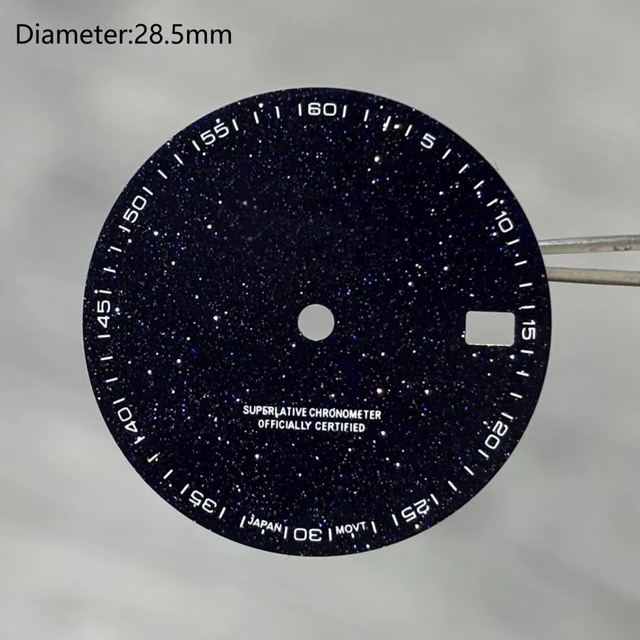 FLZX Zifferblatt, Blau-Gold, Messing, 28,5 mm - Bild 2