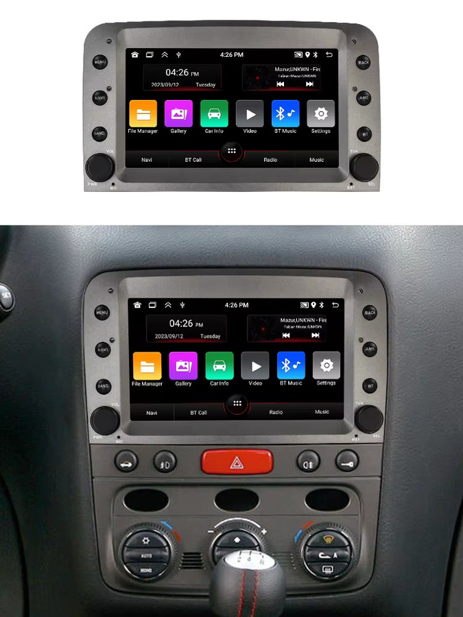 NAVIFANS Android 15 Autoradio für Alfa Romeo 147 GT 937 (2005–2014) mit Carplay, Android Auto, GPS Navigation und Multimedia Player in Schwarz - Bild 5