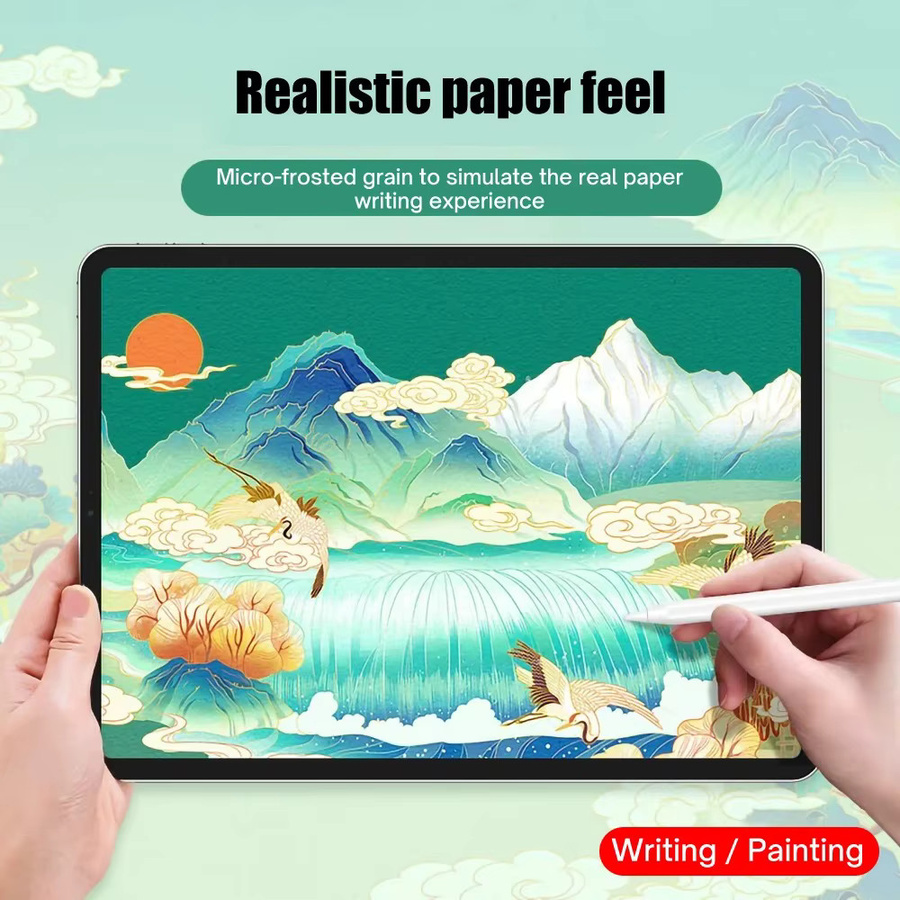 Mattierte Papiergefühl Displayschutzfolie für Samsung Galaxy Tab S6 Lite, A8, A7 Lite, S9, S8, S7, S6, S5e, A 10,1 und A 10,5 zum Zeichnen und Schreiben - Bild 3