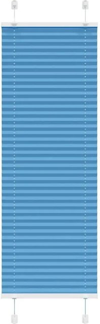vidaXL Plissee Blau semi-transparent aus Polyester, B/H: 40 x 100 cm - Bild 1