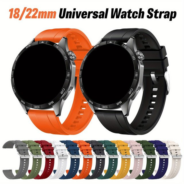 BUSKOZ Uhrenarmband Silikon, 18/22mm, Bunt, Unisex - Bild 1
