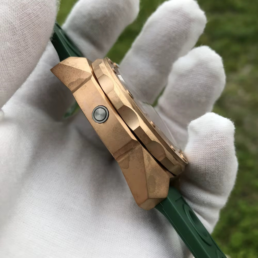 STEELDIVE Armbanduhr Automatik, Bronze, Herren, 46 mm, Silikon - Bild 5