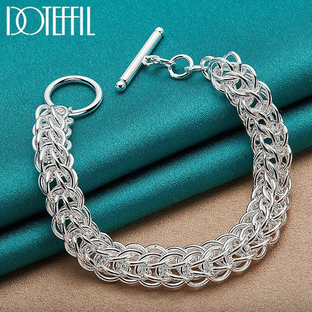 DOTEFFIL Armband, 925 Sterling Silber, black, 20cm, Damen - Bild 1