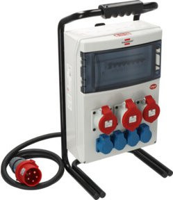 Brennenstuhl Baustromverteiler IP44 mit FI Typ B 32A CEE Stecker und 2m RN-Kabel - Bild 1