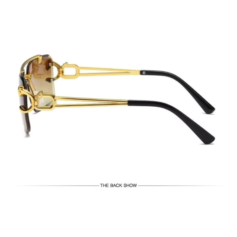 ERIKOLE Sonnenbrille randlos, eckig, Metall, Unisex - Bild 3