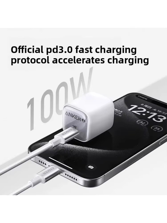 Anker USB-C auf USB-C Ladekabel mit 100 W Schnellladung PD Datenkabel in Purple - Bild 3