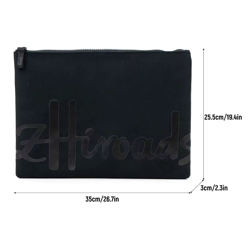 Modische Computertasche aus Baumwolle von zhiroads als Laptop- und Tablet-Hülle in Pink oder Schwarz - Bild 2