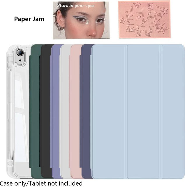 PHYLYN iPad Hülle mit Flip-Design und Paper-Jam-Funktion für iPad Modelle 5 bis 11 sowie iPad Air Generationen 1 bis 7, Farbe: Grün - Bild 1