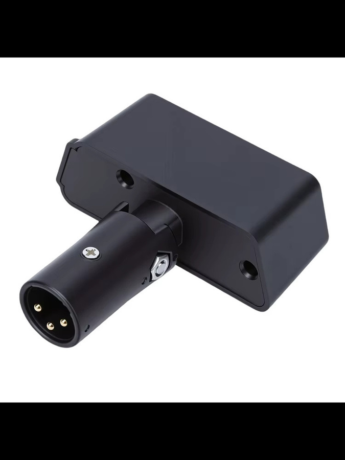 Fdit LED-Lichtkopf mit 3-Pin-XLR und USB-Ladeanschluss, Schwarz, verstellbarer Winkel - Bild 4