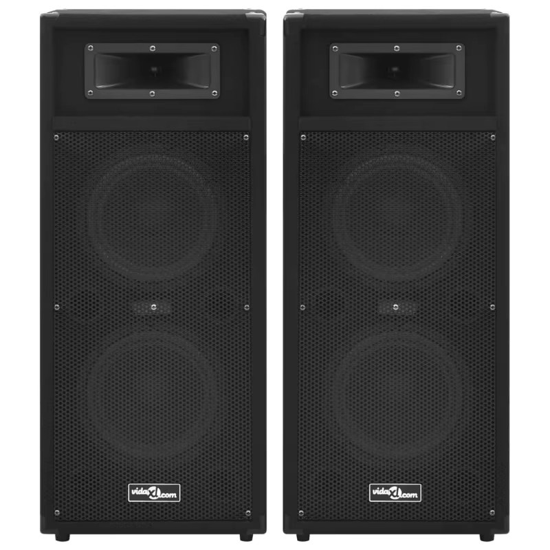 2 Stück passive Profi-Bühnenlautsprecher HiFi Schwarz H x B x T: 74 x 30 x 24,5 cm - Bild 3