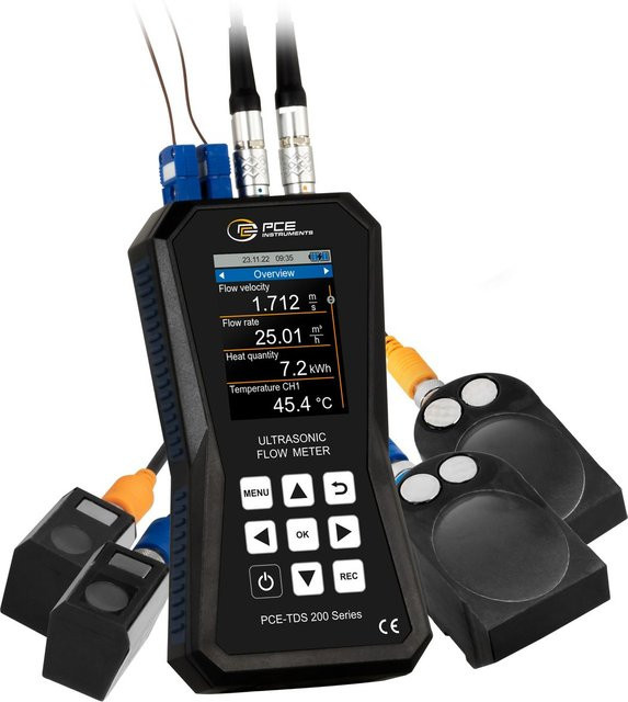 PCE Instruments Ultraschall-Durchflussmessgerät PCE-TDS 200+ SL in Schwarz - Bild 1