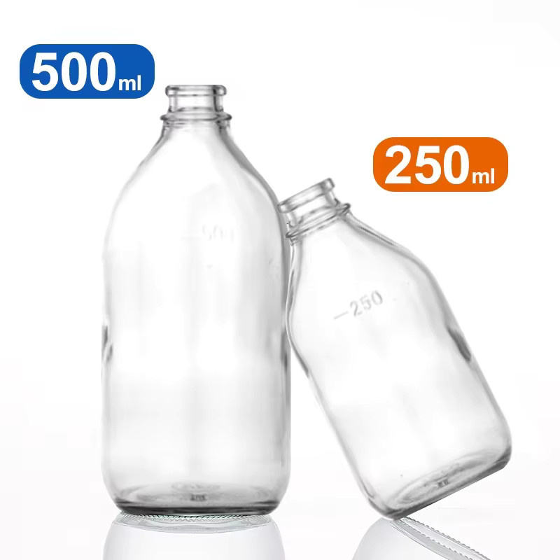 Ks-Tek Leere Fläschchen transparent 250 ml und 500 ml - Bild 1
