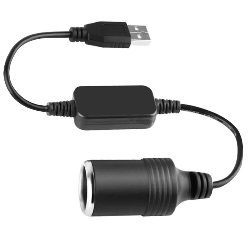 USB auf 12V Zigarettenanzünder Adapter Konverter für Auto Elektronik Zubehör in Schwarz - Bild 2