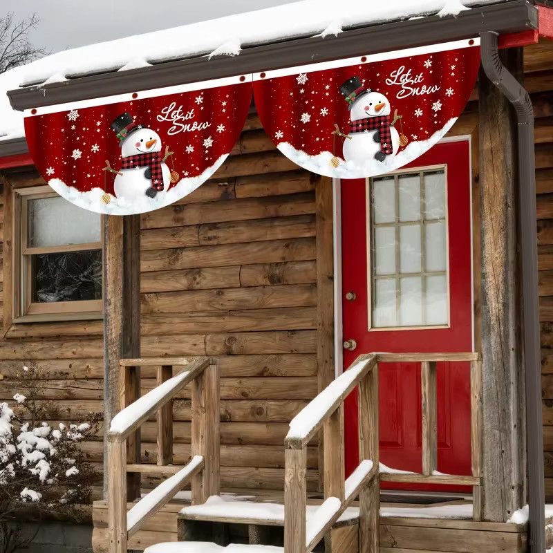 VIKAMA Frohe Weihnachten Flagge Banner zur Weihnachtsdekoration für Garten und Hof - Bild 2