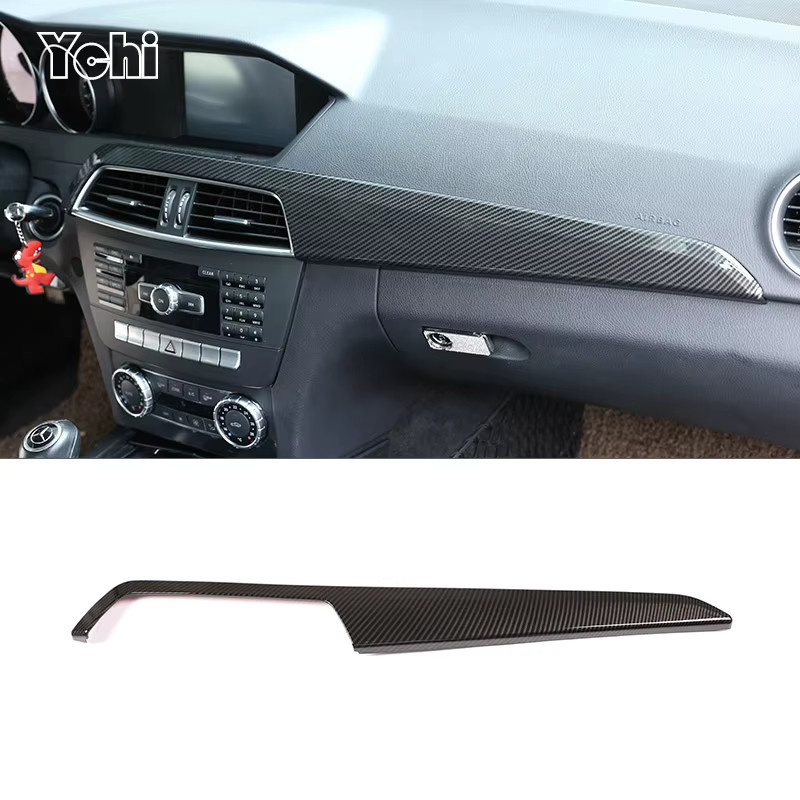 Metyoucar Dashboard Panel Abdeckung für Mercedes Benz C Klasse W204 in Schwarz - Bild 1