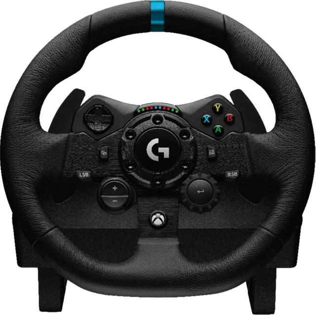 Logitech G923 TRUEFORCE Lenkrad- und Pedale-Set für PC und Xbox One/Xbox Series X|S in Schwarz - Bild 1