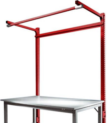 Manuflex Anbau-Aufbauportal mit Ausleger für UNIVERSAL und PROFI Spezial Anbautische, Farbe: Rubinrot - Bild 1