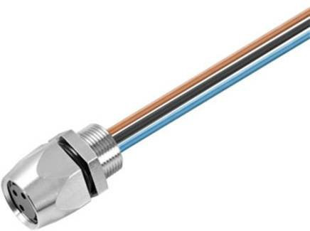 Weidmüller Sensor-Aktor-Einbausteckverbinder M8 Buchse, Einbau, 3 Polzahl, Farbe: Silber - Bild 1