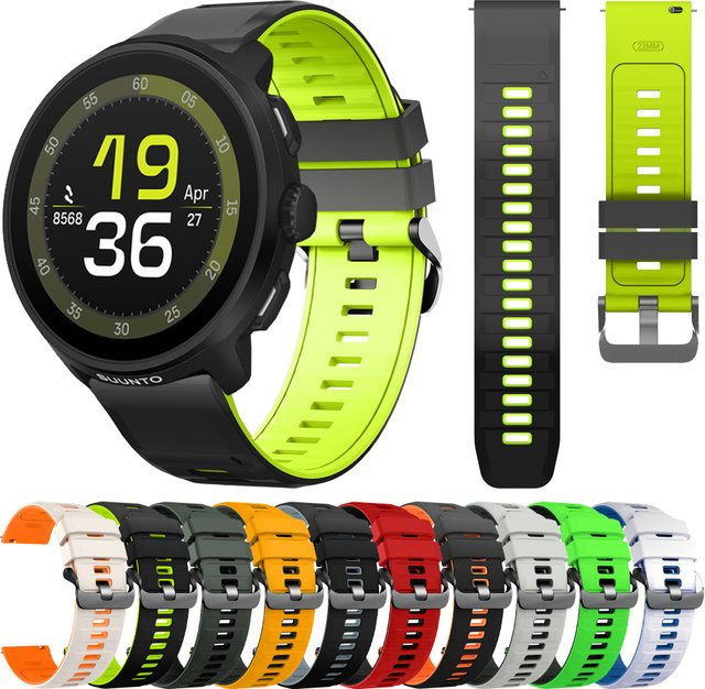 Suunto Uhrenarmband Silikon, 22 mm, Multicolor, Unisex - Bild 1