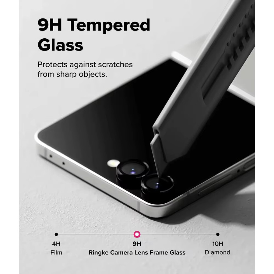 Kratzfeste Metallring-Kameralinsenfolie aus gehärtetem Glas für Samsung Galaxy Z Flip7, Flip6 und Flip5 - Bild 4