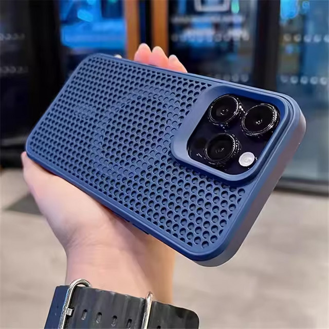 Wärmeableitende Samsung Galaxy Handyhülle mit MagSafe Magnetischer Rückabdeckung in Blau - Bild 1