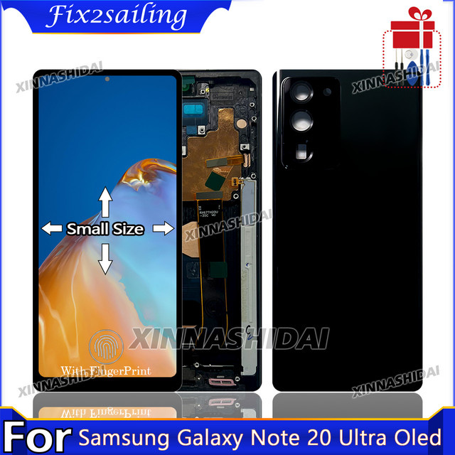 Samsung Note 20 Ultra OLED LCD Display mit Touchscreen Digitizer Montage in Schwarz - Bild 1