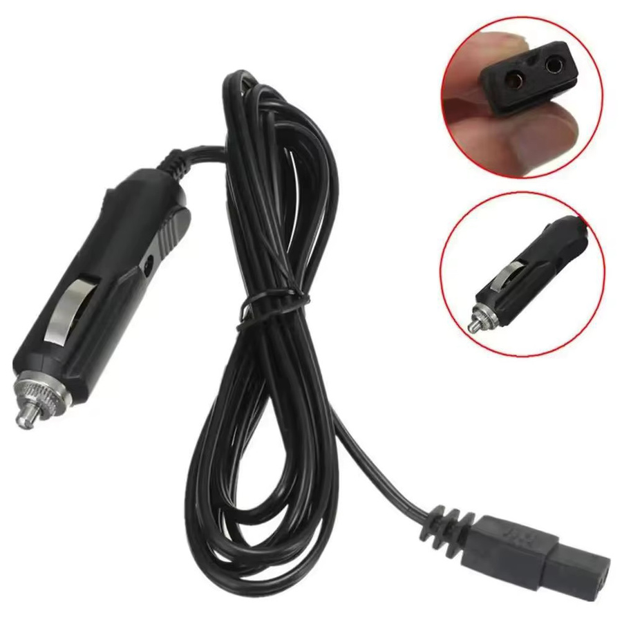 2 Pin Blei-Kabelstecker für 12/24 V Auto-Kühlschränke und Kühlboxen in Schwarz - Bild 2