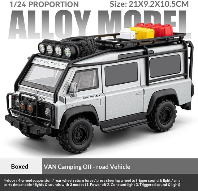 Linyi toy car Van Geländewagen Modell, 1:24, Metall, ab 14 Jahren - Bild 1