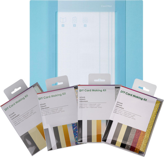 Cricut Card Mat Set mit Card Packs in Blau für Cricut Joy Xtra zum DIY Erstellen von Grußkarten - Bild 1