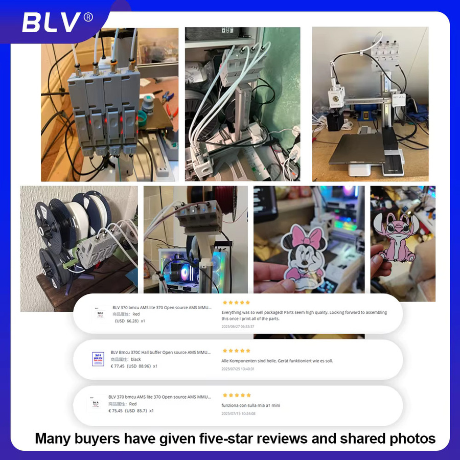 BLV AMS Lite BMCU370C Automatische Nachfüllvorrichtung für A1 MINI 3D-Drucker mit USB-C Anschluss - Bild 3