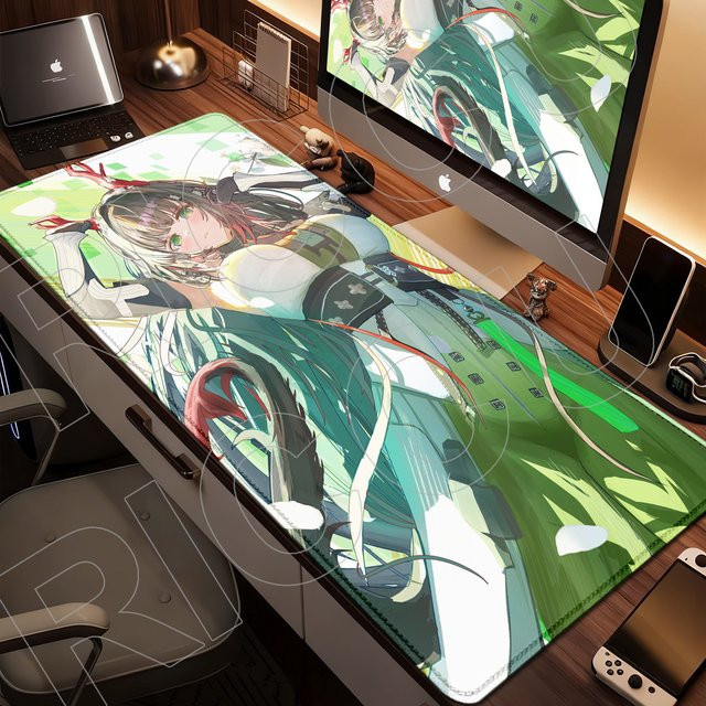 XXL Gaming Mauspad Riccu Anime Arknights Endfield Design Multicolour Schreibtischunterlage für PC und Esports - Bild 1