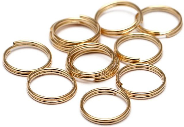 Biegeringe Goldfarbe, 6 mm, Unisex - Bild 1