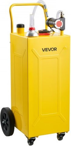 VEVOR Kraftstofftrolley Mobile Tankanlage mit 12V Elektrischer Pumpe, Tragbarer Dieseltank für Landmaschinen in Gelb, 113,6 l - Bild 1